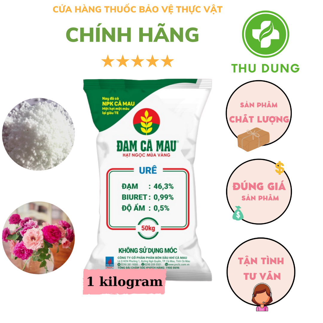 Phân đạm Urê Cà Mau phát triển cành lá, nảy chồi, giúp cây tăng trưởng và phát triển 1KG