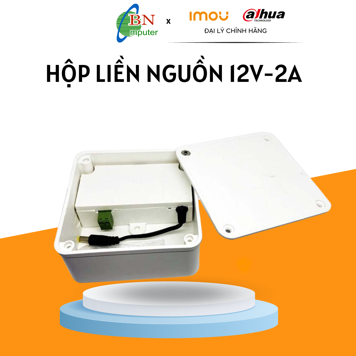 Hộp kỹ thuật liền nguồn vsc 12v-2a bảo hành 12 tháng