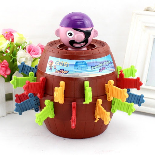 ĐỒ CHƠI HẢI TẶC Size Lớn 21cm x14x14 chất liệu nhựa rất dày, không lo bể vỡ, màu sắc đẹp mắt