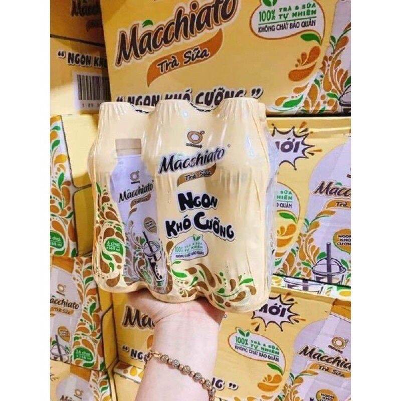 Trà sữa Không Độ macchiato 268ml - lốc 6 chai