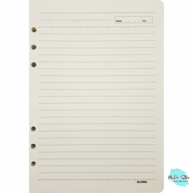 KLONG Ruột sổ LINE kẹp còng size A5 - 120 tờ (MS:353)