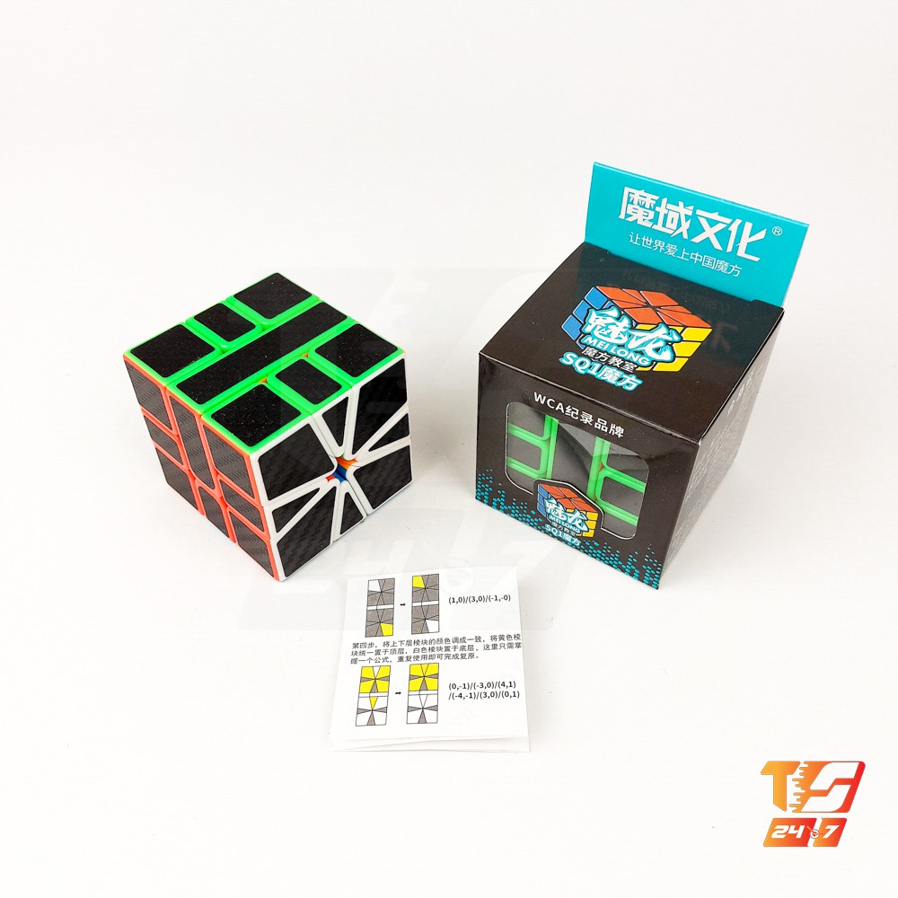 Khối Rubik Biến Thể Square 1 Carbon MoYu MeiLong - Đồ Chơi Rubic Cacbon Biến Dạng SQ1, Cube 21