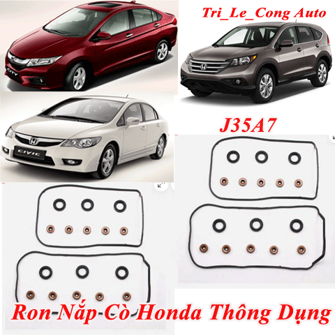 Gioăng Ron Nắp Dàn Cò Honda City Civic CRV Accord HRV BRV 1.5 1.8 2.0 2.4 Cao Su Đệm Kín Chống Rò Rỉ Dầu Máy Ô TÔ
