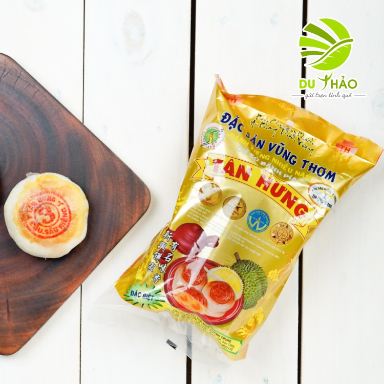 Bánh Pía Tân Hưng đậu xanh sầu riêng 1 trứng đặc biệt 480gr, đặc sản Sóc Trăng, bánh pía Vũng Thơm