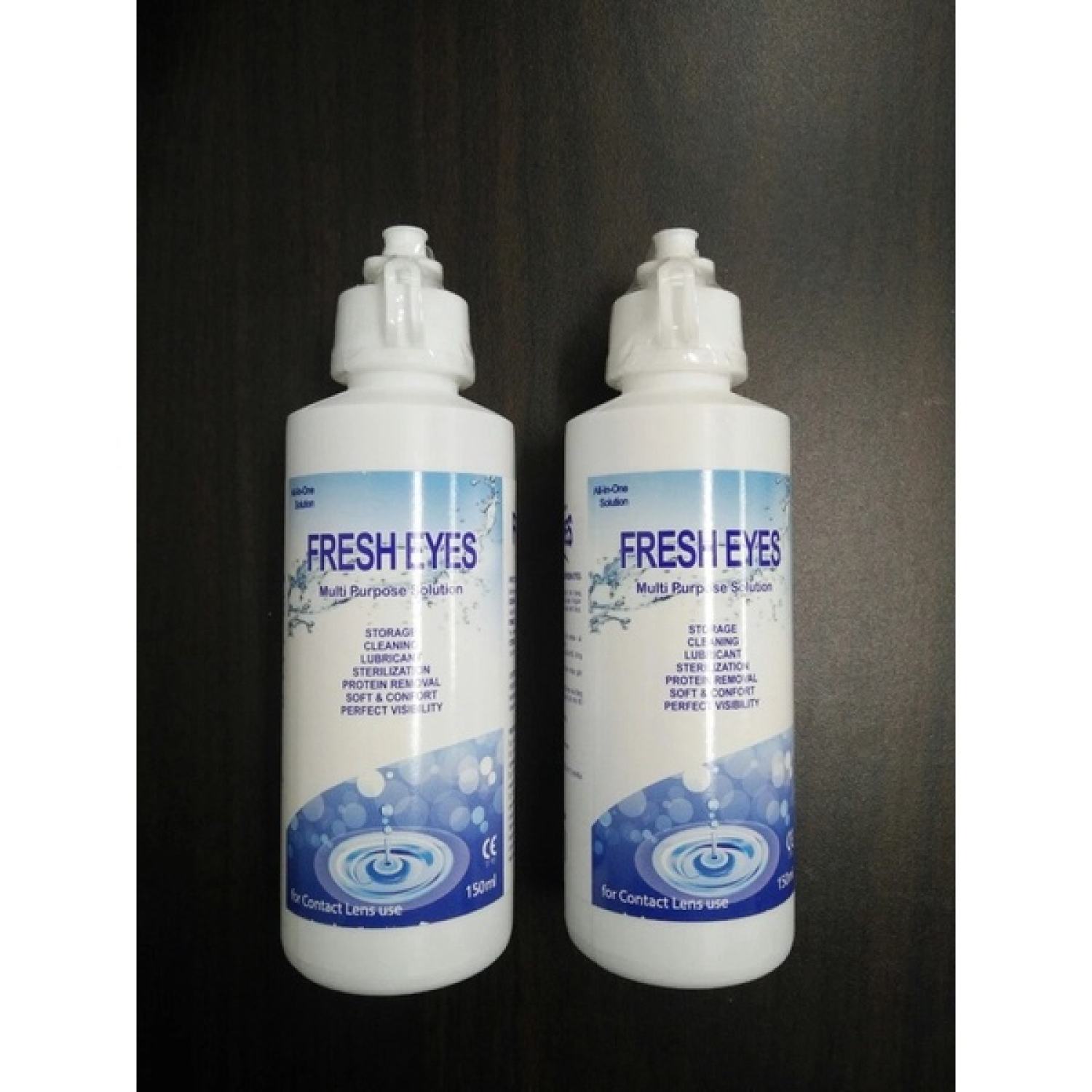 Nước ngâm dung dịch ngâm lens áp tròng Fresh eyes siêu sạch lens