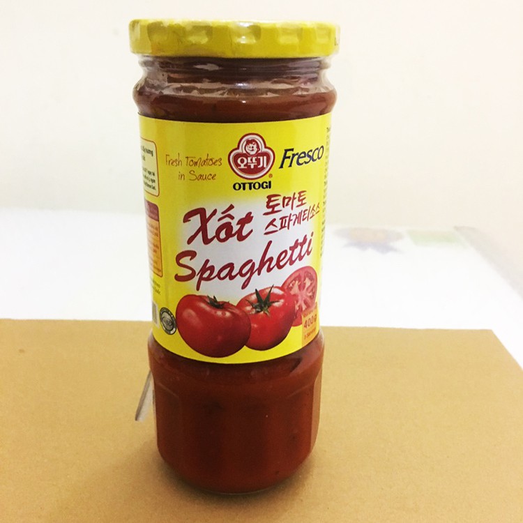 Hộp 220g Xốt spaghetti Hàn Quốc nấu mì Ý, pizza_Monhi_Food