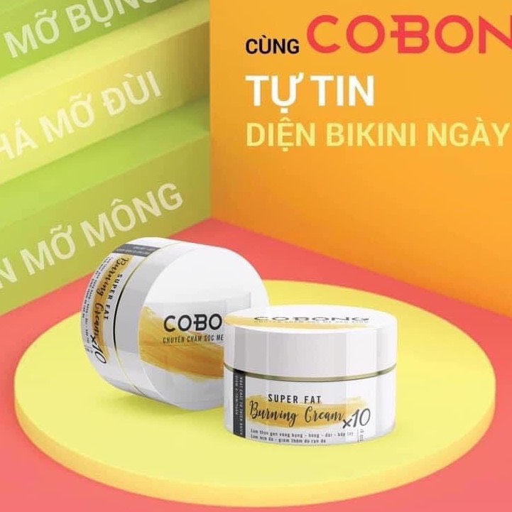 [HCM]Kem tan mỡ Cô Bông x10 đánh tan mỡ bụng chăm sóc mẹ sau sinh tăng thước dây