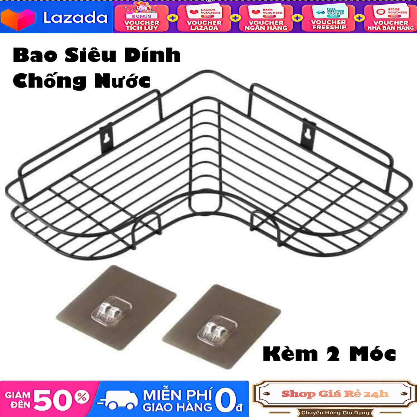 KỆ GÓC SẮT TREO TƯỜNG KHÔNG RỈ SIÊU BÁM CHẮC - BAO SIÊU DÍNH