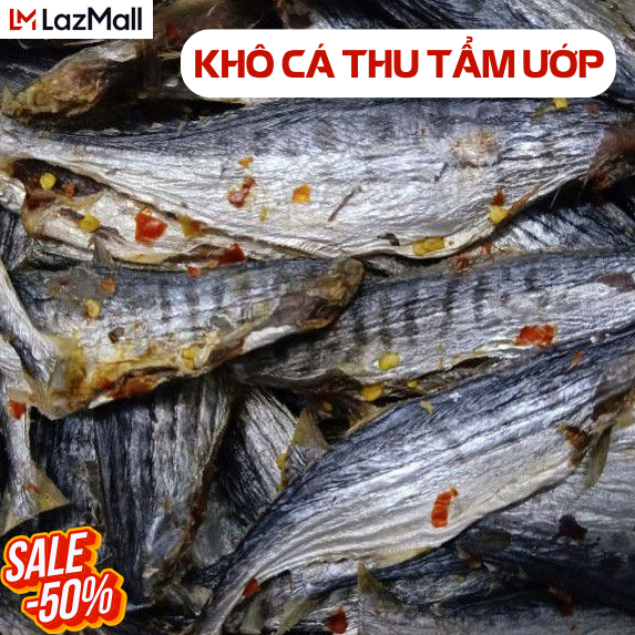 1kg khô cá thu con -thịt bùi tươi vị vừa ăn 200gr 500gr cá thu