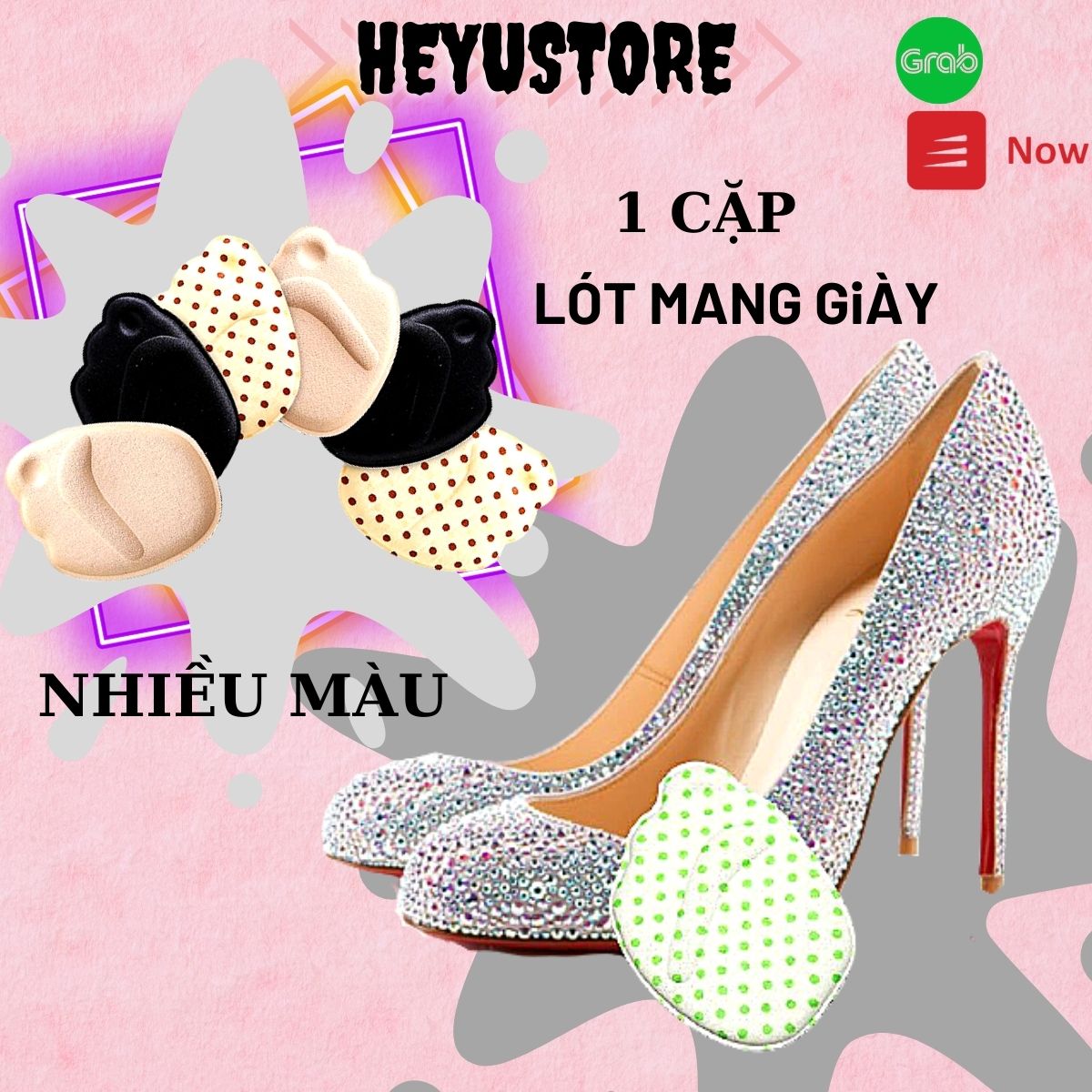 Miếng lót mũi giày nữ đa năng chống rộng, Phụ kiện giảm đau mũi chân và thấm hút mồ hôi khi đi giày