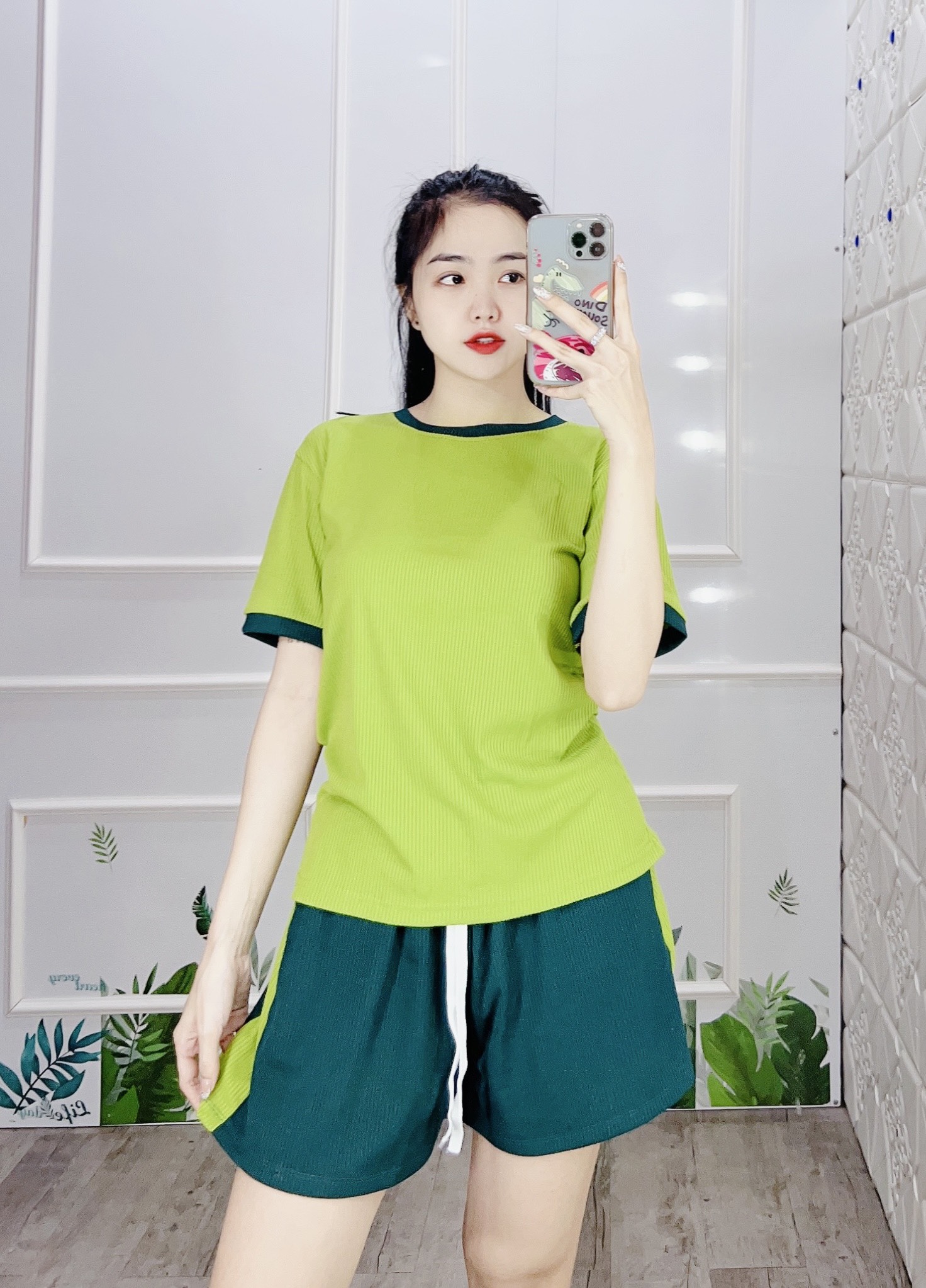 Đồ bộ nữ bộ đùi thun gân bigsize 85kg