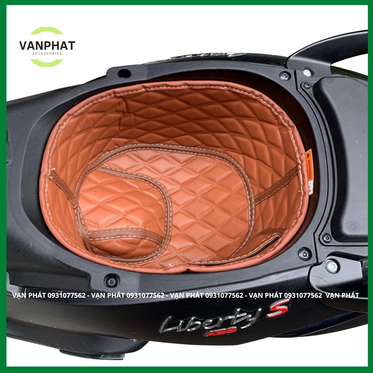 Lót Cốp Xe Máy Piaggio Vespa Sprint S125 GTS GTV Medley LX ET8 Liberty Primavera Chống Nóng Chống Sốc Chống Thấm Thiết Kế Có Túi Đựng Giấy Tờ - Vạn Phát