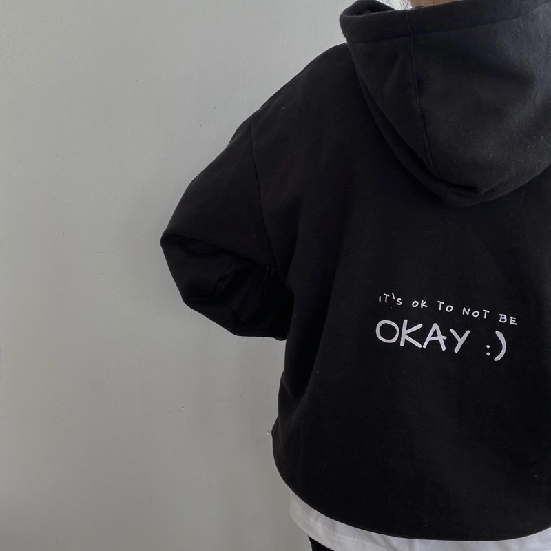 Áo hoodie kimade v2 - áo nỉ mũ kimade v2 - "it's ok to not be okay"