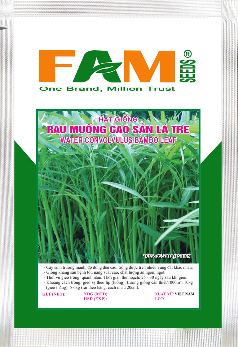 [HCM]Hạt Giống Rau Muống Cao Sản Lá Tre - Gói 50gr