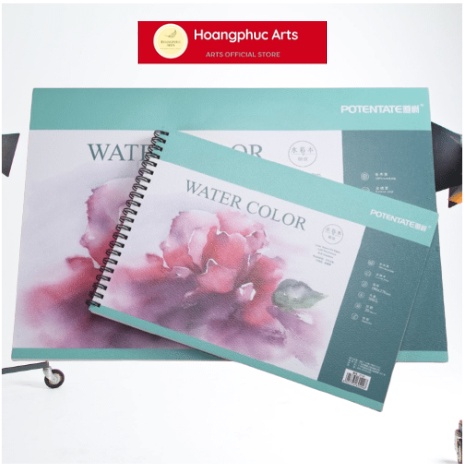 Sổ vẽ màu nước water color a5/ a4/ a3 gáy xoắn, thấm nước rất tốt