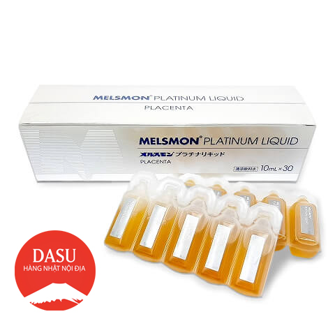 Nước uống nhau thai ngựa Melsmon Platinum Liquid Placenta nhật bản