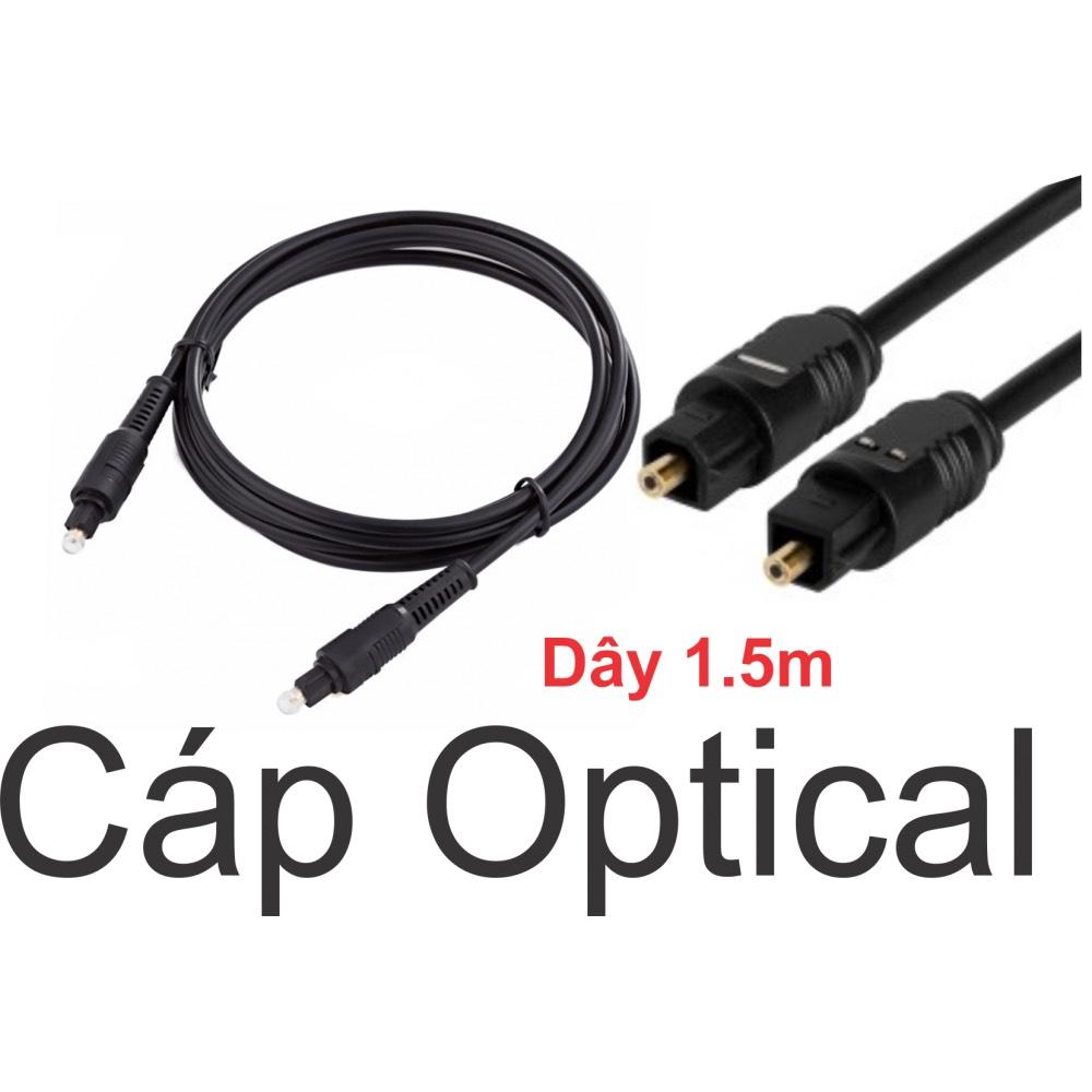 [HCM]Dây Cáp Quang Tín Hiệu Digital (Optical) Kết Nối Hình Ảnh Và Âm Thanh Lên Tivi Dây Dài 1.5m Sản Xuất Tại Việt Nam.