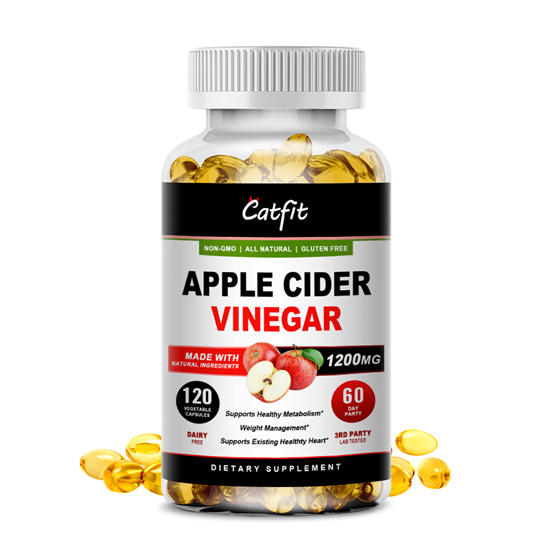 Viên nang giấm táo hữu cơ tự nhiên Catfit cho sức khỏe đường ruột