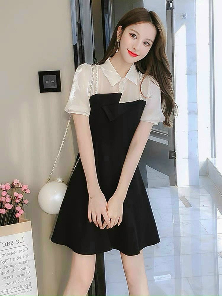 Đầm poly kiểu sơmi dáng công sở siêu xinh thời trang nữ cao cấp