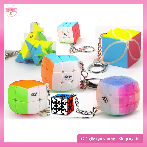 Móc khóa rubik qiyi biến thể xoay mượt - chính hãng