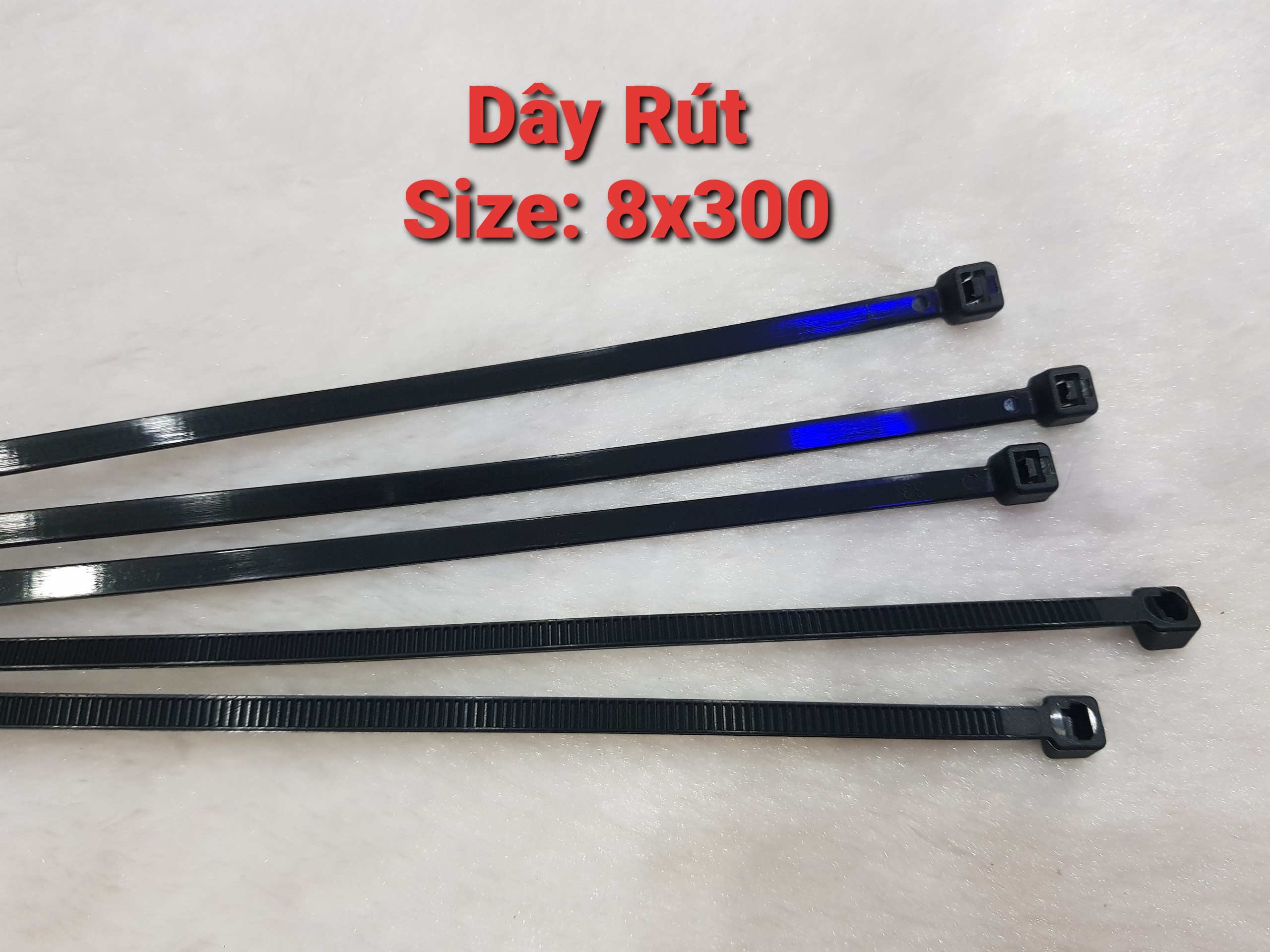 Dây rút dây thít kích thước 4 x 150 8x300 màu đen 1 bịch 100 cái
