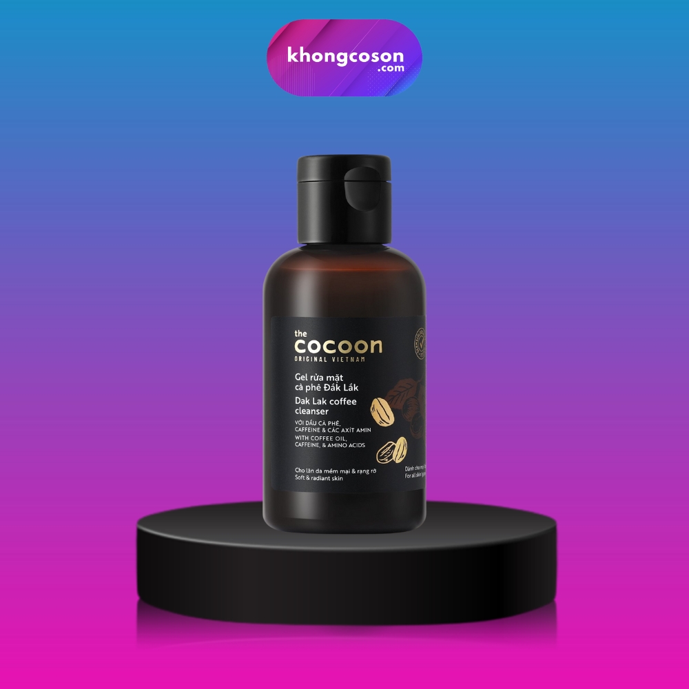 Gel rửa mặt cà phê đắk lắk cafe cocoon 140ml - khongcoson
