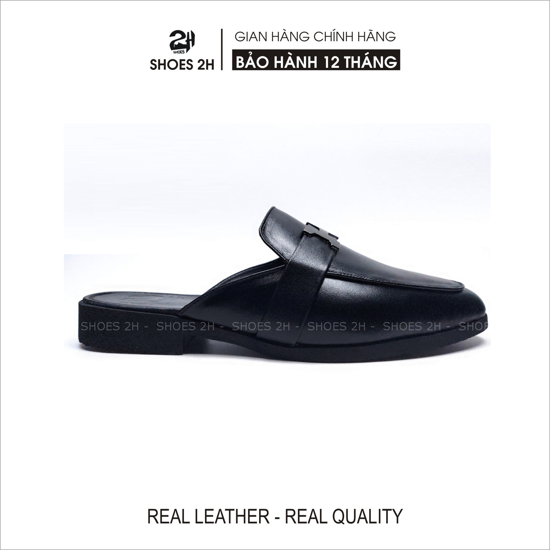 Giày sabo, Dép sục da bò nguyên tấm siêu êm, mềm mại, thoáng mát cho mùa hè SHOES 2H – S04