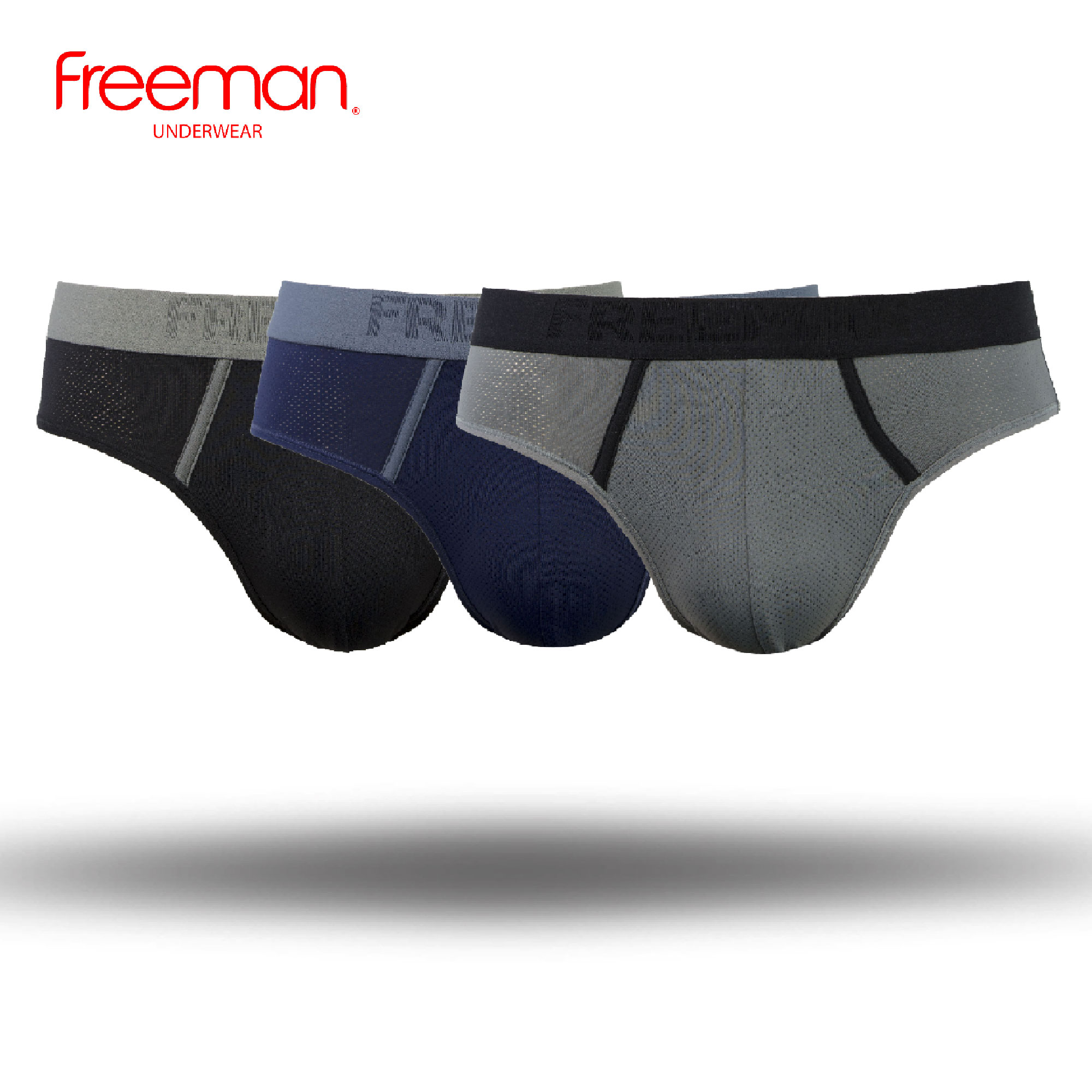 Quần lót nam thông hơi, thoáng khí cao cấp Freeman [Combo 3] 6055