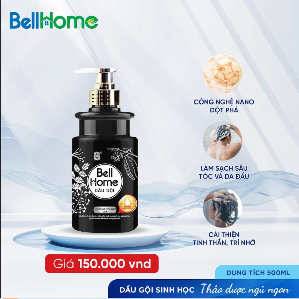 Dầu Gội Công Nghệ Sinh Học Bell Home Thảo Dược Ngủ Ngon 500ML