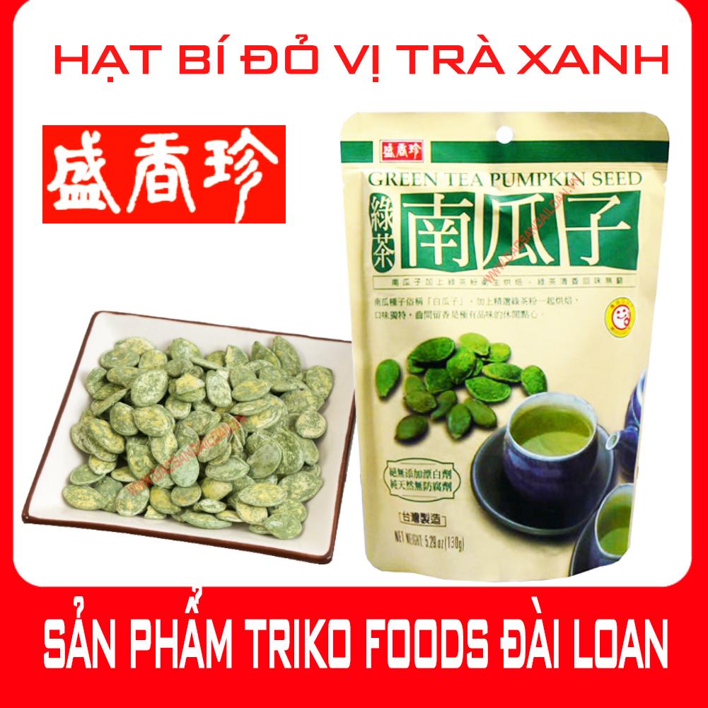 Hạt bí vị trà xanh triko foods đài loan hạt bí ngô đài loan ngũ cốc đài loan