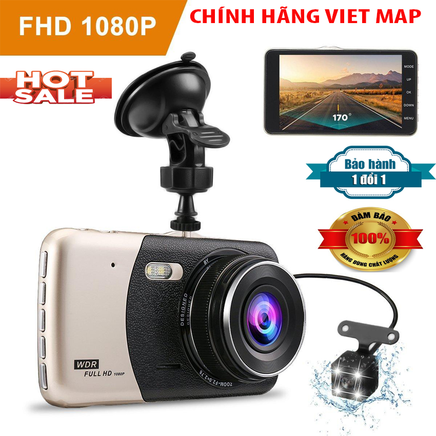 Camera Hành Trình X005 PLUS 1080P Full HD- Màn Hình IPS 4 Inch Góc Rộng 170 Độ Hai Kênh Trước Và Sau Có Đèn LED Tầm Nhìn Ban Đêm cảm Biến G Phát Hiện Chuyển Động Ghi Vòng Lặp- Bảo hành 1 năm