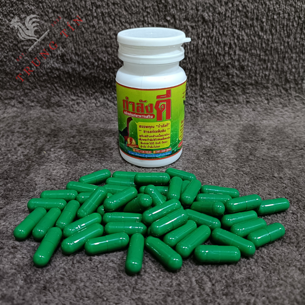 thuốc bổ XANH cao cấp ( dành cho gà đá ) gà mau tới đá , sung mản , tăng lực , tăng nước máu - 1 lọ / 50 viên
