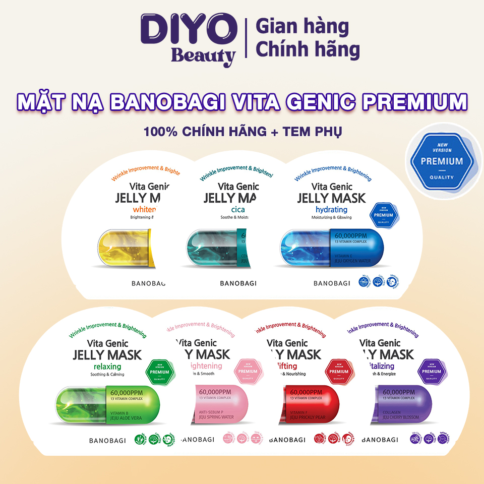 Mặt nạ Banobagi Vita Genic Jelly Mask cấp ẩm dưỡng da Hàn Quốc 30ml