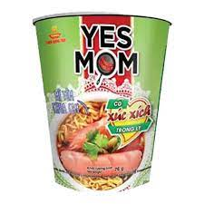 Thùng 24ly Mì YESMOM có xúc xích vị tôm chua cay 76gr