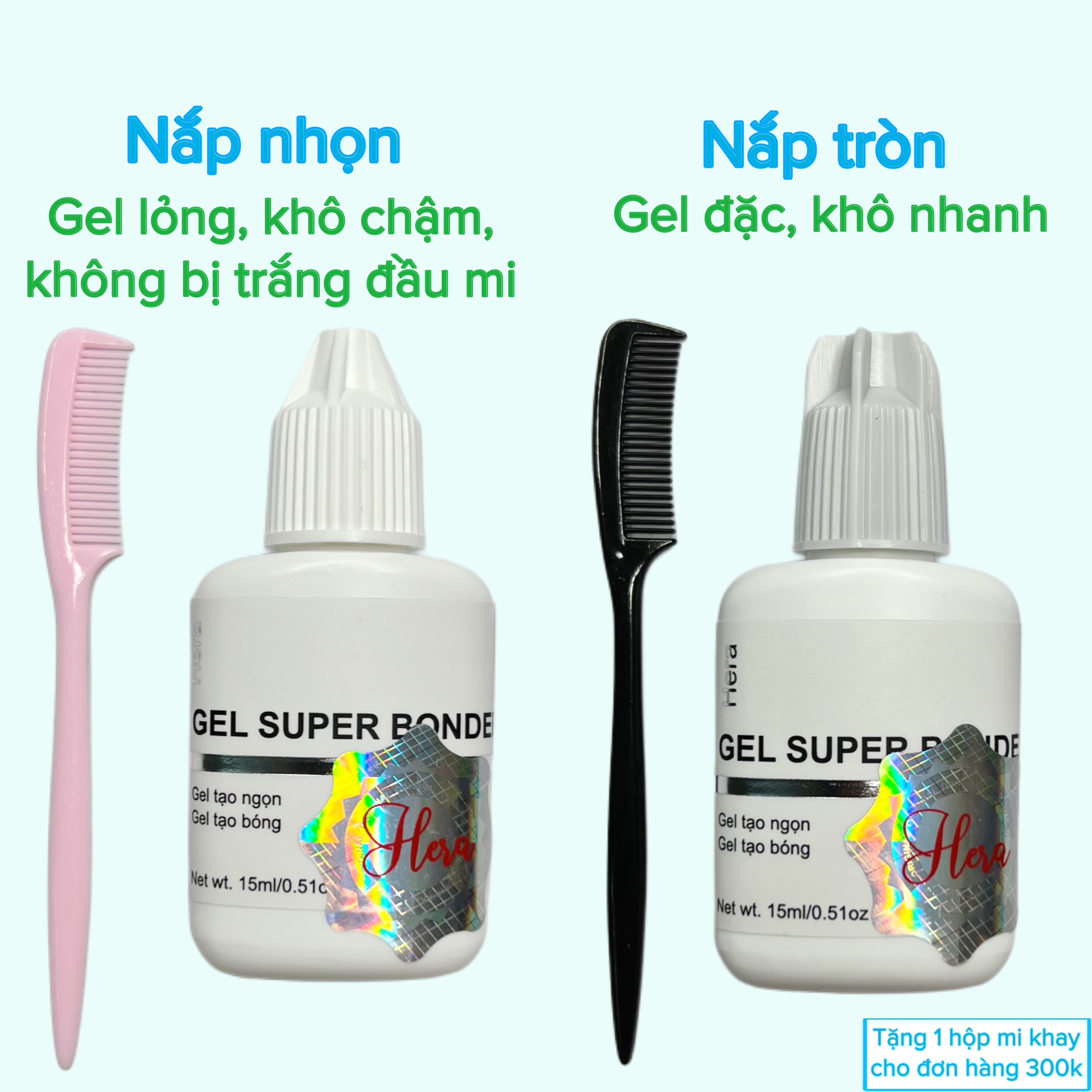 Gel Hera tạo ngọn, tạo bóng, bắt trụ, vuốt trụ katun