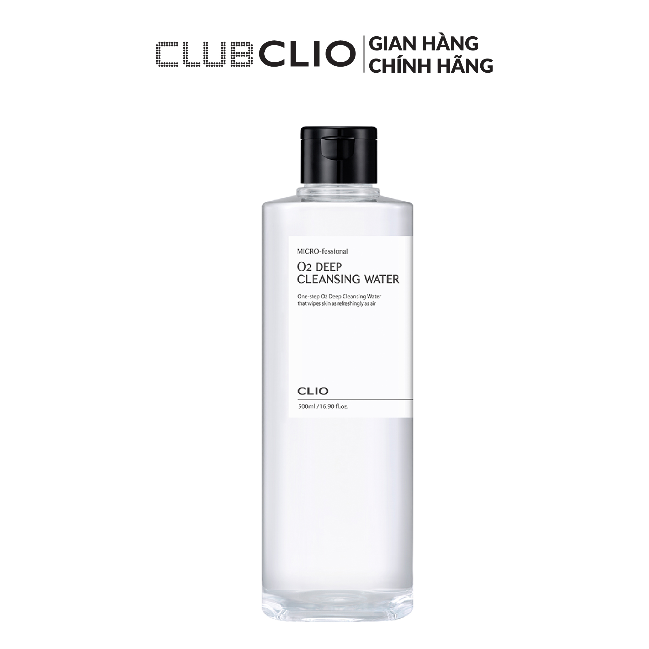 Nước Tẩy Trang CLIO MICRO-FESSIONAL O2 DEEP CLEANSING WATER 500ml