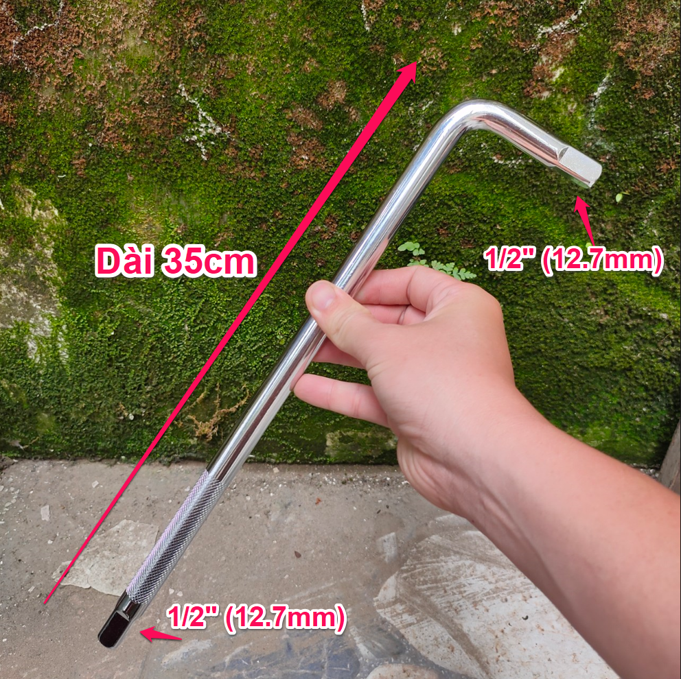 Cần tuýp chữ l, loại chuôi gắn 1/2" - size bự nhất