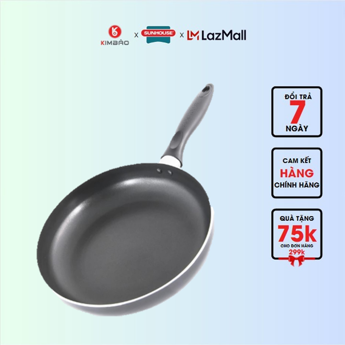 Chảo từ sunhouse magnetic pan shm18-shm30 -chuẩn hàng chính hãng