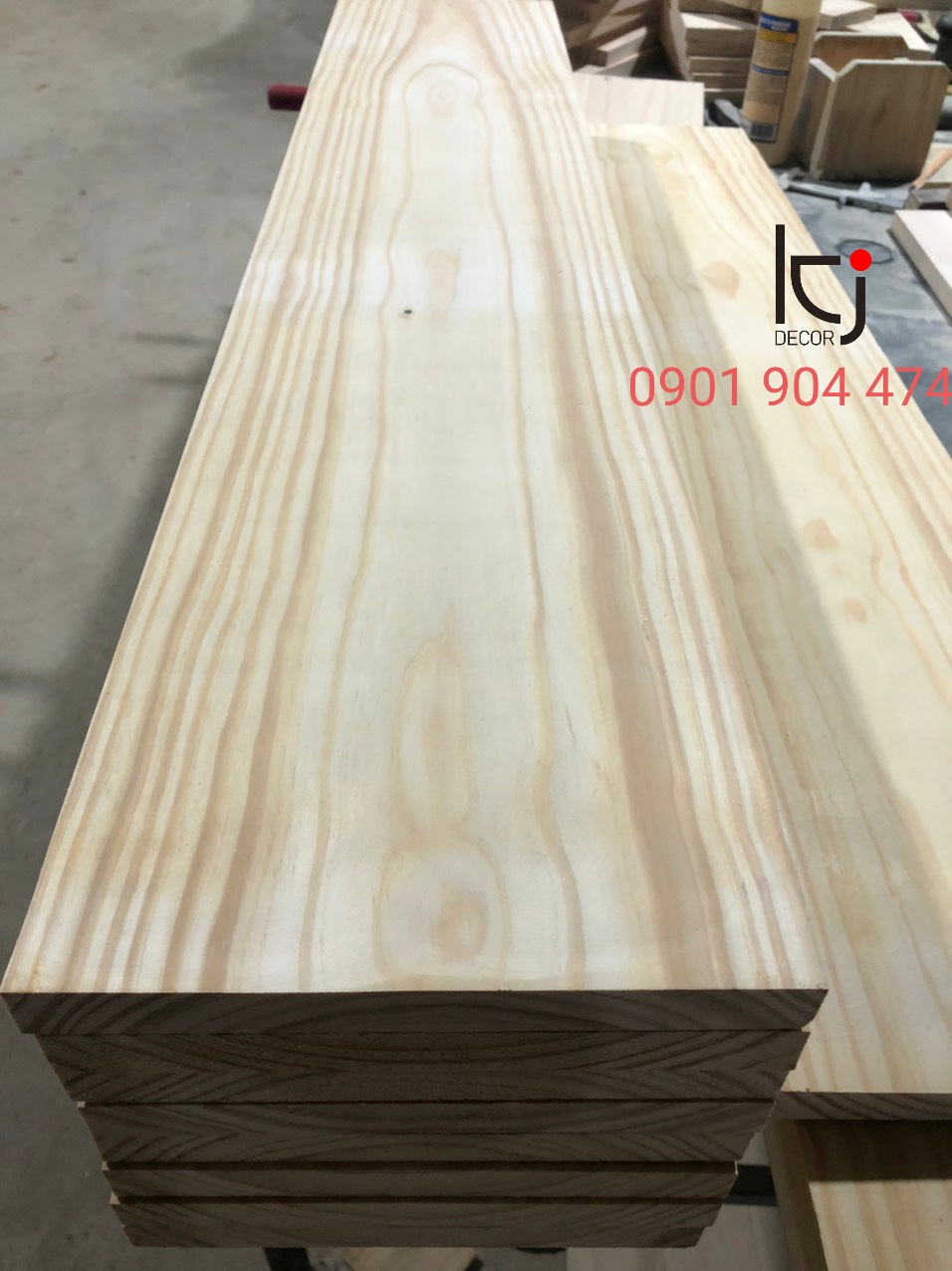 [KID139] - COMBO 2 TẤM GỖ THÔNG DÀI 100x19.5x2CM LÁNG MỊN 4 MẶT