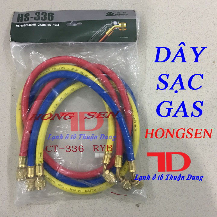 Dây sạc gas r22 hongsen hs-336 - vật tư điện lạnh ô tô thuận dung