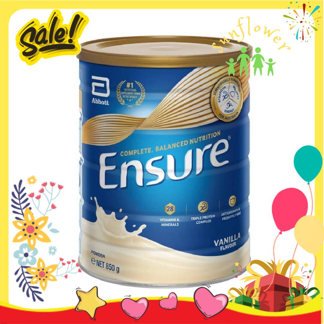 Sữa Bột Ensure Vị Vani 850g dinh dưỡng cho người lớn tuổi của Úc