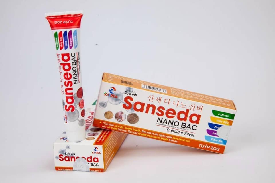 Sanseda nano bạc - bôi ngoài da