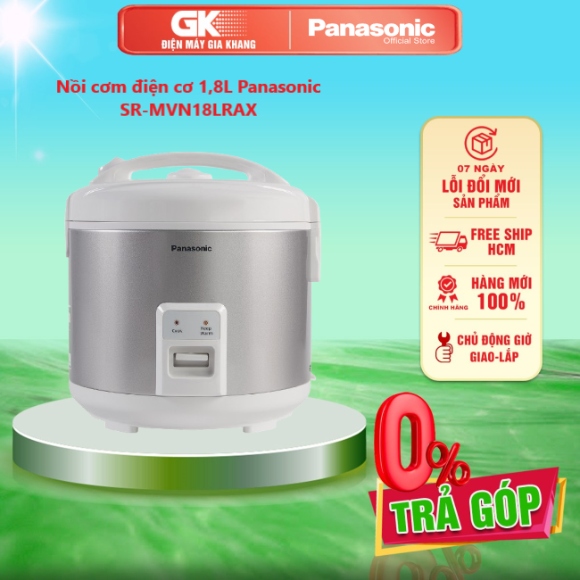 Nồi cơm điện cơ 1,8l panasonic sr-mvn18lrax - giao toàn quốc - freeship hcm