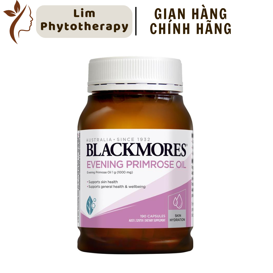 Tinh dầu hoa anh thảo Blackmore Evening Primrose Oil 1000 đẹp da, cân bằng nội tiết tố lọ 190v