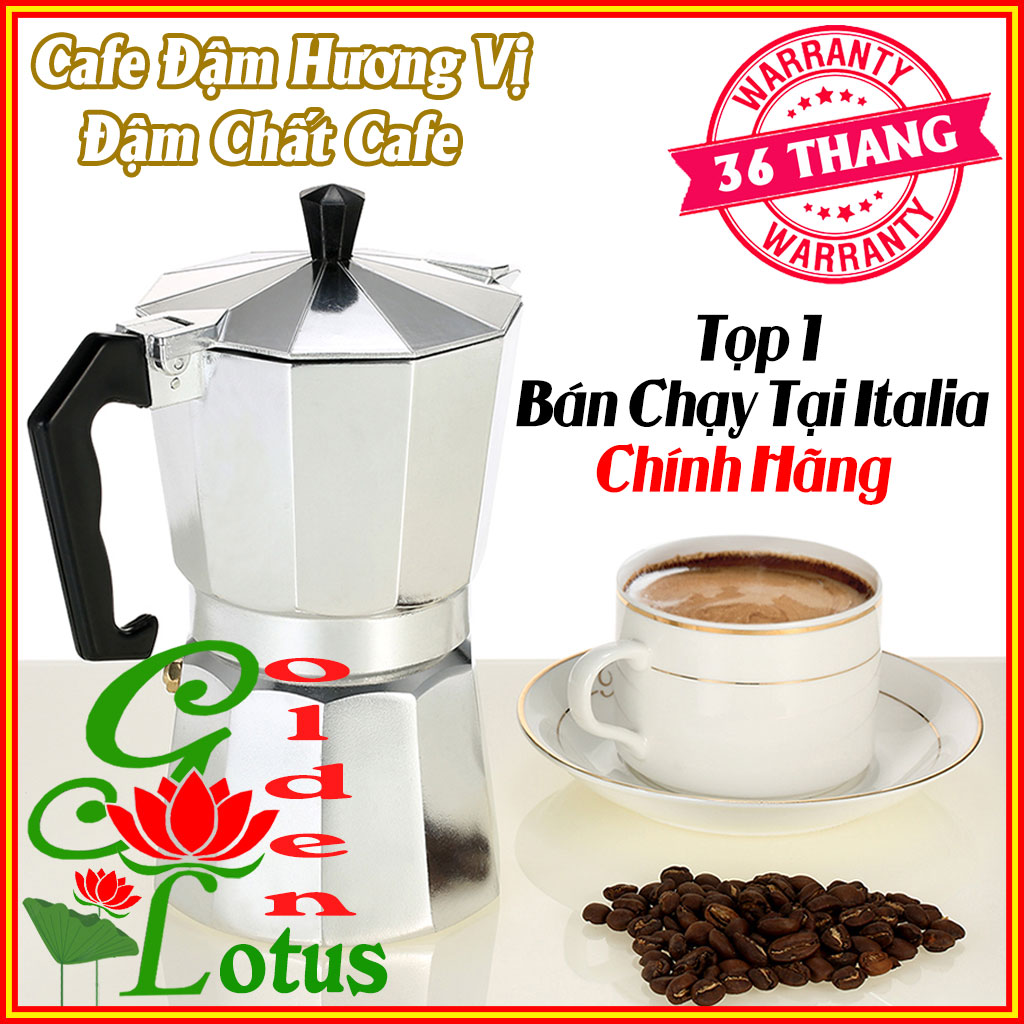 Bình pha cà phê Moka Pot 6 tách 300ml bằng Nhôm cao cấp GIÁ RẺ, máy pha cà phê , ấm pha cà phê chuyên dụng tiện lợi hơn