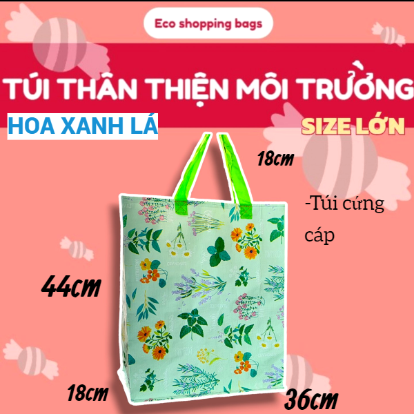 Túi thân thiện môi trường, túi đi chợ, túi đi siêu thị, túi tái chế, túi tái sử dụng, túi PP dệt, túi thăm nuôi người bệnh, túi xách hai quai, túi eco, eco bag, túi chăn mền, túi đựng đồ, túi chống thấm, túi không thấm nước, eco bag pp