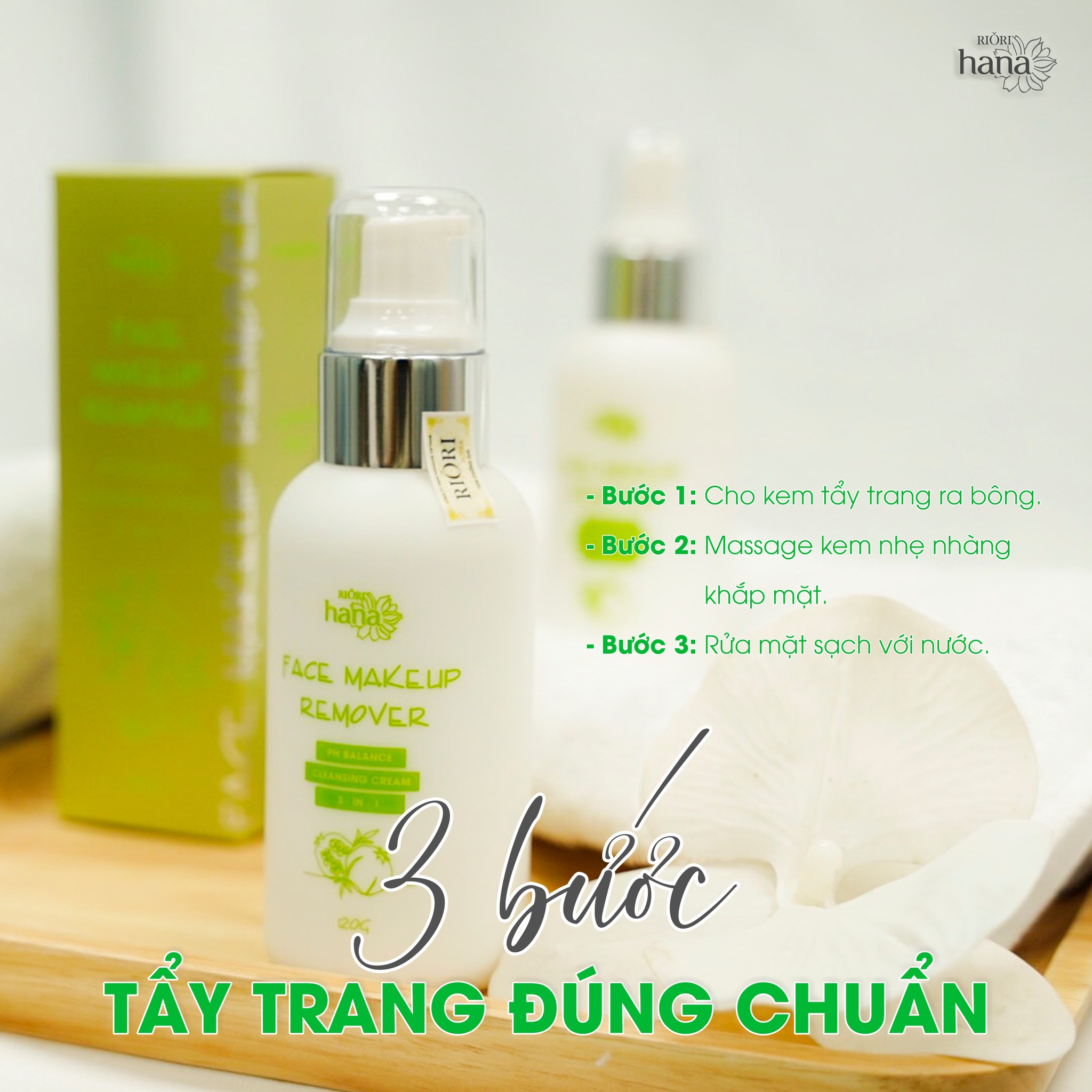 [Quà tặng lên đến 350k ] Nước Tẩy trang Hara White Riori Face Makeup Remover