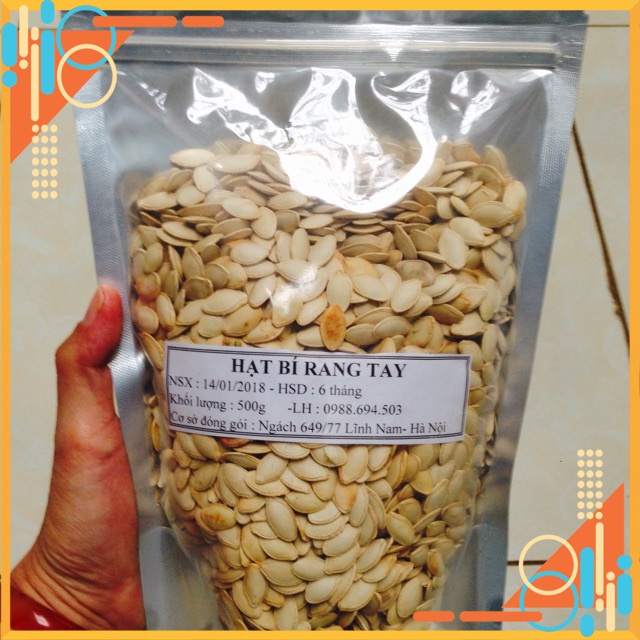 Set 2.5kg hạt bí rang tay loại 1 hạt to mẩy