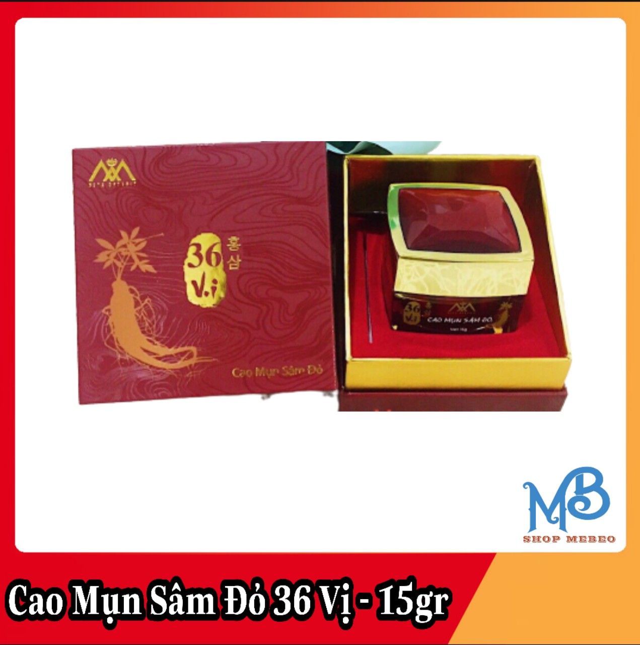 Cao mụn sâm đỏ 36 vị - loại 15gr