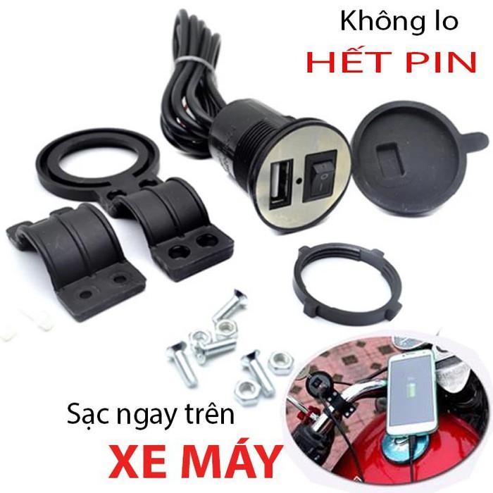 Thiết Bị Sạc Điện Thoại Xe Máy Đấu Bình Ắc Quy Đơn Giản mà Tiện Dụng Không Lo Hết Pin